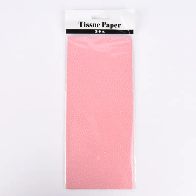 Neu Creativ Company Seidenpapier rosa weiß gepunktet 50x70cm 6 Blatt