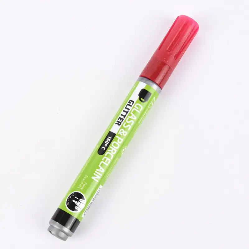 Jetzt Bestellen Creativ Company Glas- und Porzellanmalstift Strichstärke 2-4mm dunkelrot Glitter halbdeckend