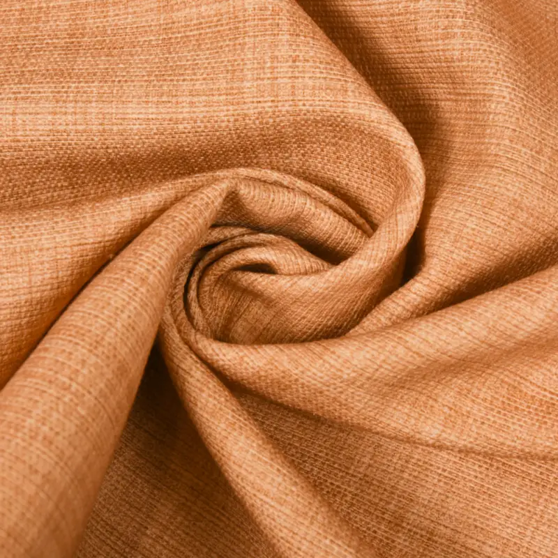Gardinenstoff Dekostoff Jacquard Digitaldruck uni gelb meliert 1,4m Breite Online Kaufen