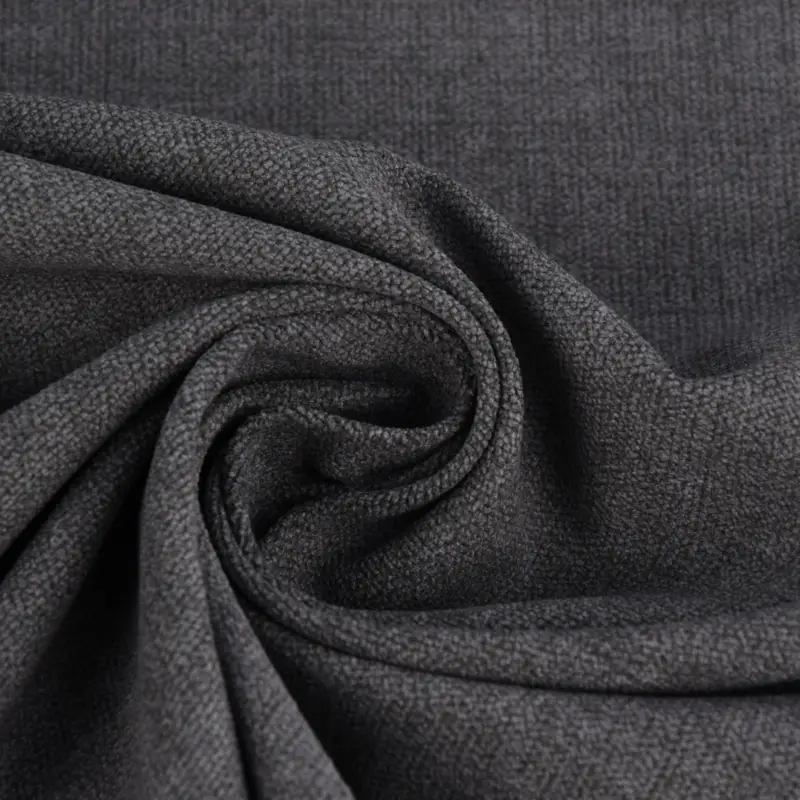 Microfaser Polsterstoff Möbelstoff Matras uni meliert anthrazit 1,40m Breite Top-Seller