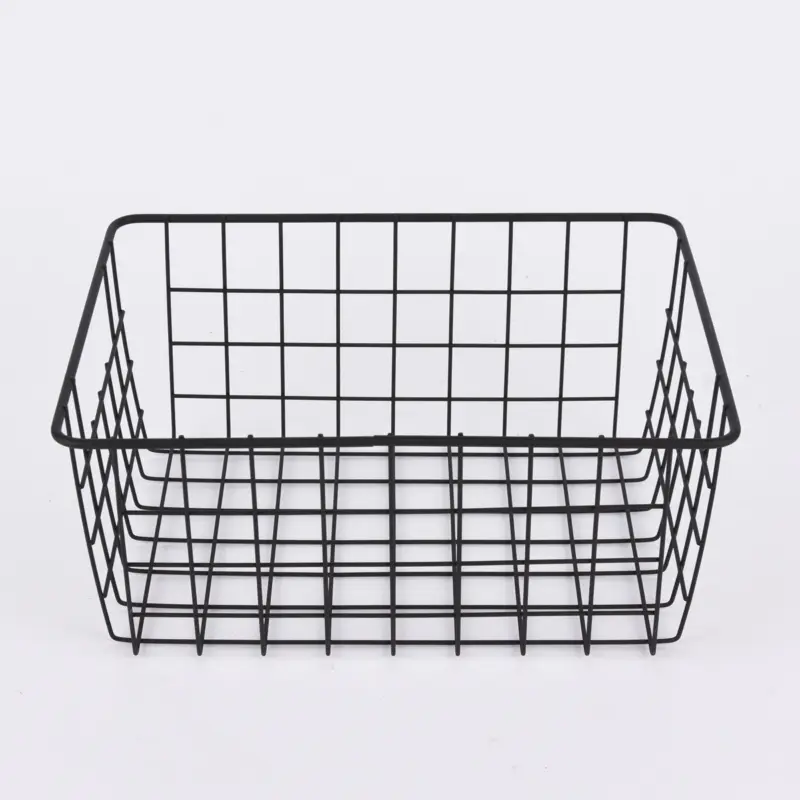 Direkt Vom Hersteller Gitter Korb Metall groß schwarz 28x22x12,5cm