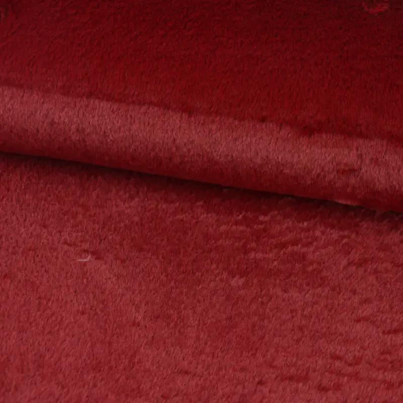 Must-Have Fellimitat Kunstfell kuschelweich dunkelrot 1,45m Breite