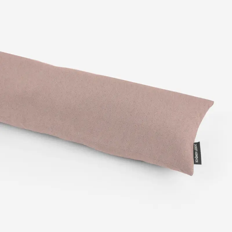 Neu Im Sortiment SCHÖNER LEBEN. Zugluftstopper Leinenlook Lurexeffekte Glamour uni rosa goldfarbig verschiedene Größen