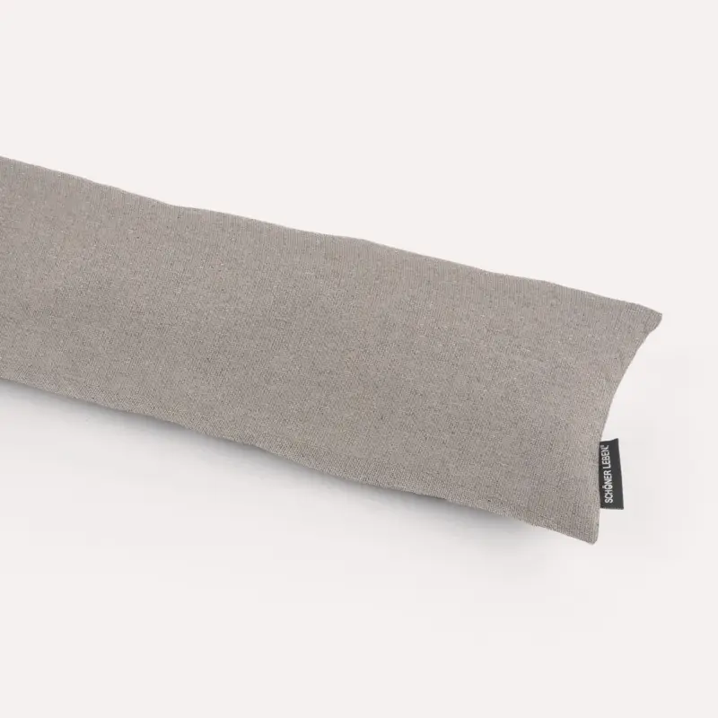 Preiswert SCHÖNER LEBEN. Zugluftstopper Leinenlook Lurexeffekte Glamour uni hellgrau silber verschiedene Größen