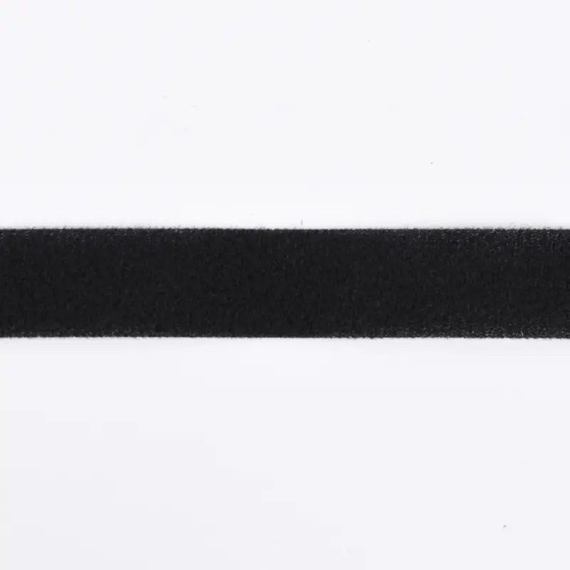 Letzte Chance Flauschband Klettband Gardinenband schwarz zum Aufnähen Breite 20mm