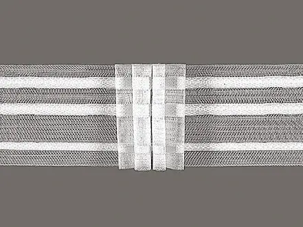 Preis Gesenkt Gerster Faltenband Gardinenband 4er Falte transparent mit Zugverhältnis 1:3 in 50mm breit