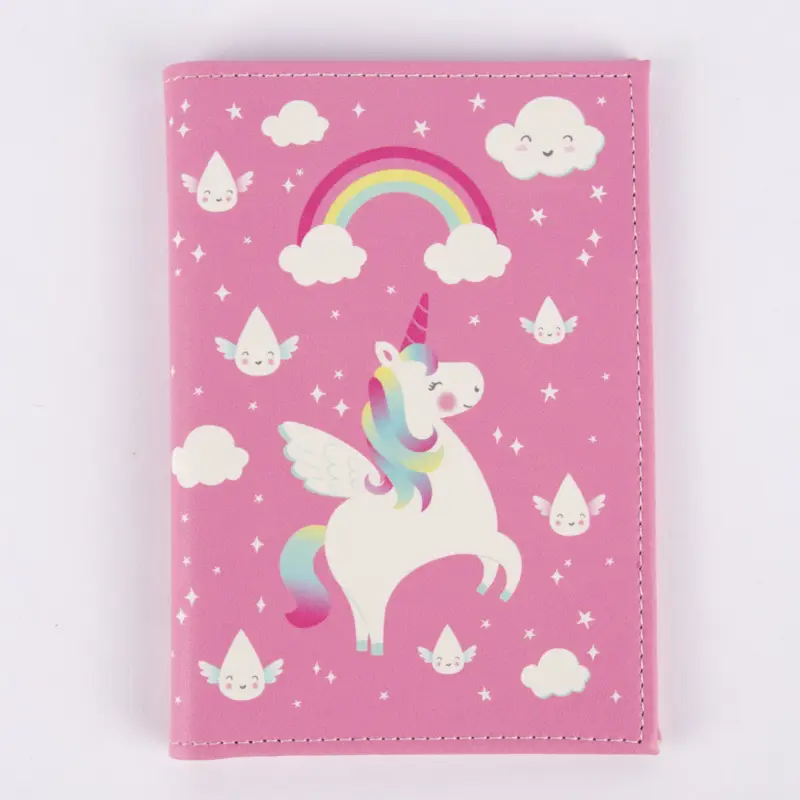 Sass & Belle Reisepassetui Einhorn rosa bunt 10,5x14cm Abverkauf