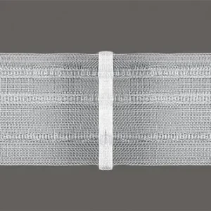 Markenprodukt Gerster Faltenband Gardinenband 1er Falte transparent mit Zugverhältnis 1:1,5 in 50mm breit