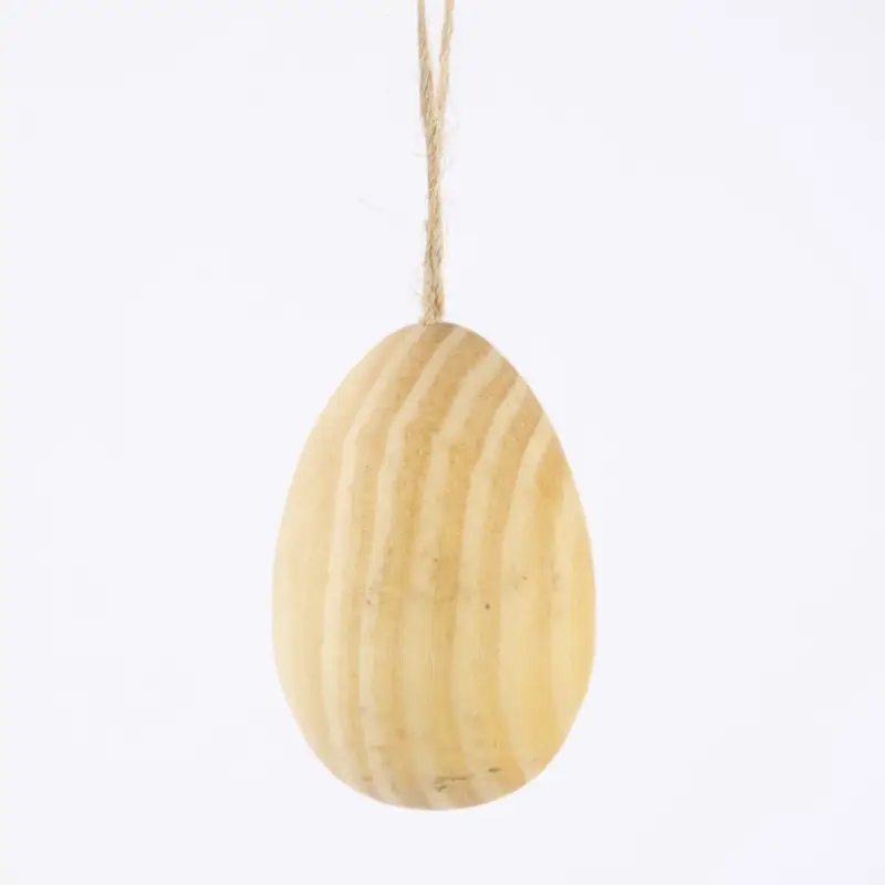 Must-Have Rico Design Dekoei zum Hängen Osterei Holz 1 Stück natur