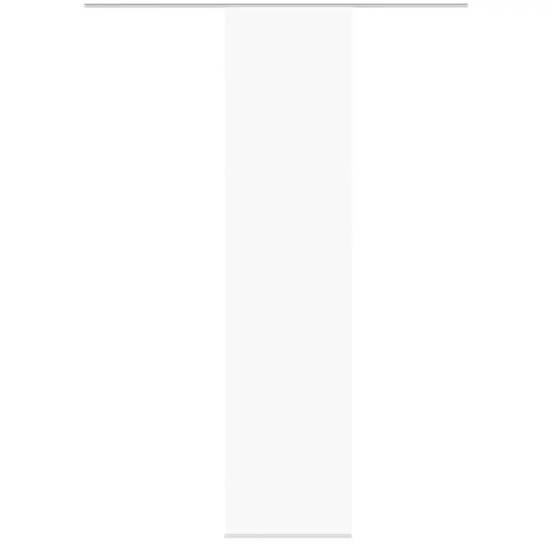 Schiebevorhang Streifenstruktur Bambus-Optik einfarbig weiß 60x260cm Markenware