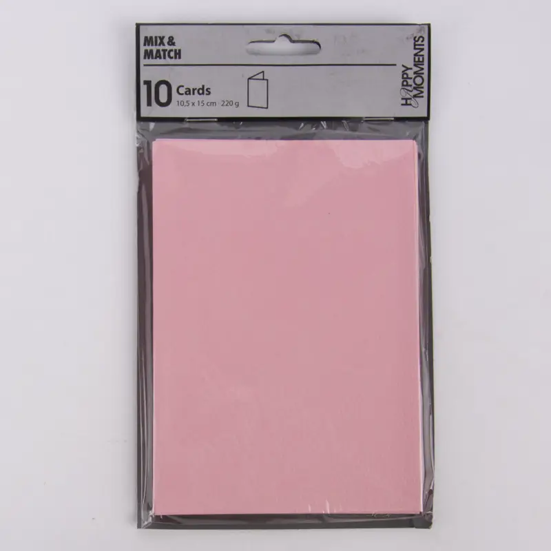 Geprüft Creativ Company Doppelkarte blanko mit leichter Struktur 10er Pack rosa 10,5x15cm