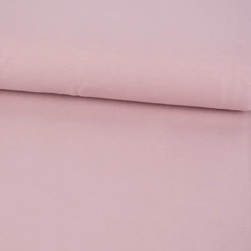 Direkt Vom Hersteller Bündchenstoff Schlauchware Organic Bio fein einfarbig Rosa 35cm Breite