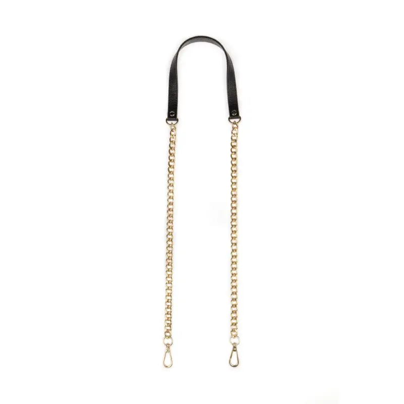 Prym Taschenkette Whitney schwarz/new gold 109,5cm Bestpreis