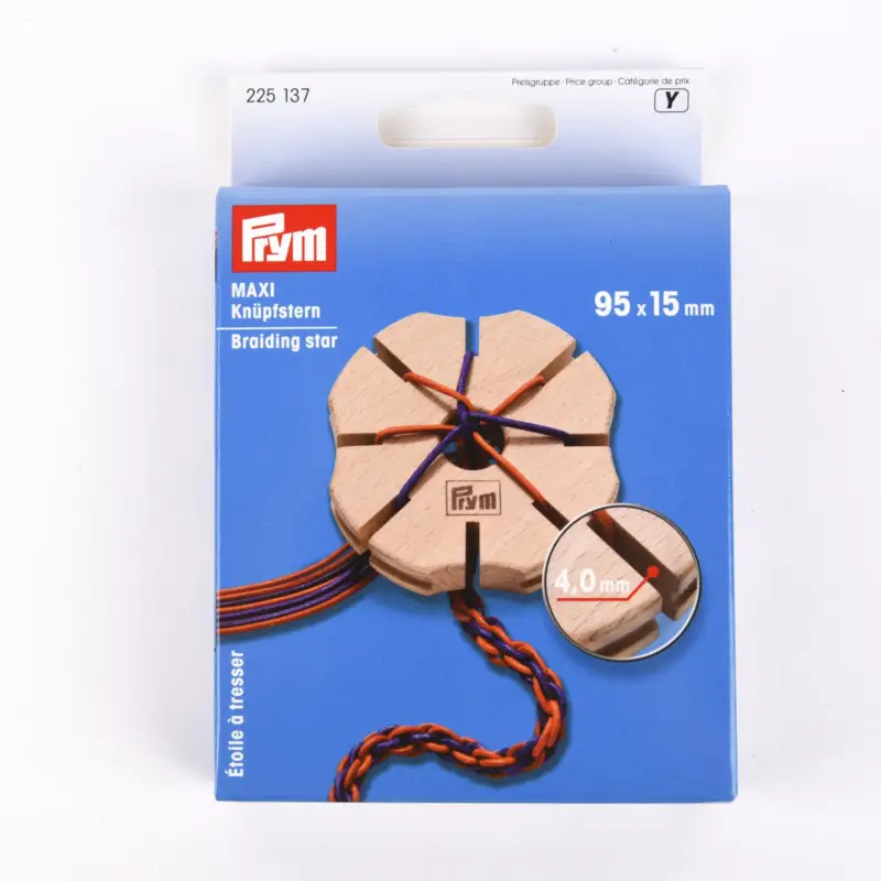 Prym Knüpfstern MAXI Holz 9,5x1,5cm Sale