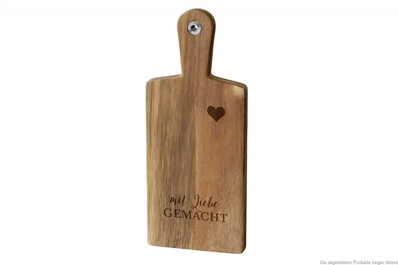La Vida Holzbrett Gipfelgrüße Mit Liebe gemacht 14x34cm Markenprodukt