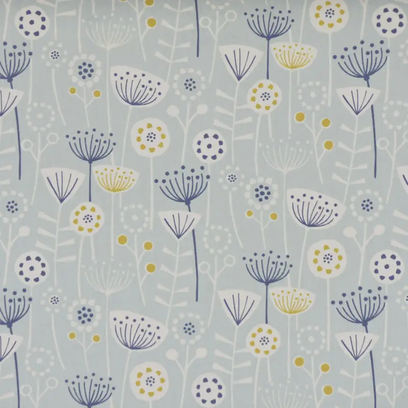 Top-Preis Fryett`s Englischer Dekostoff Baumwollstoff Halbpanama Blumen abstrakt mint 138cm Breite