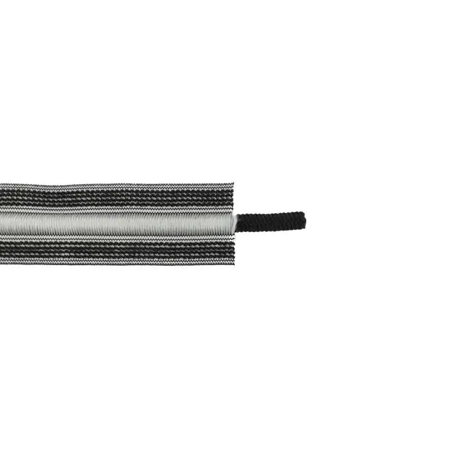 Elastisches Kordelband Kordelzug Gummiband Bundgummi mit Kordel grau Breite: 3cm Garantierte Lieferung