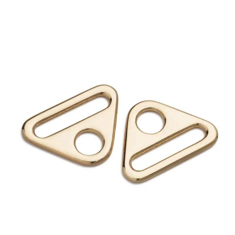 Zertifiziert Prym Triangel-Ringe mit Steg new gold 25mm