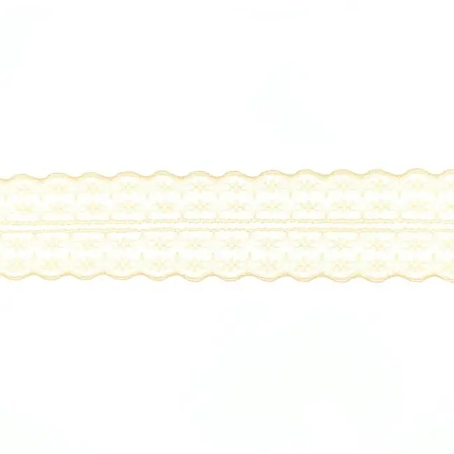 Sonderaktion Spitze Spitzenborte Spitzenband Tüllspitze Meterware creme Breite: 4,8cm