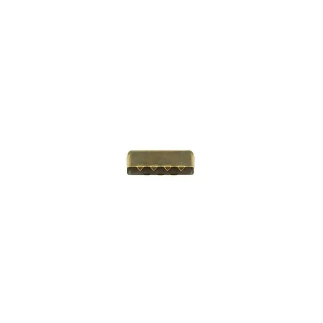 Preisreduziert Endstücke für Gurtband Metall messingfarbig 25mm, 2Stk