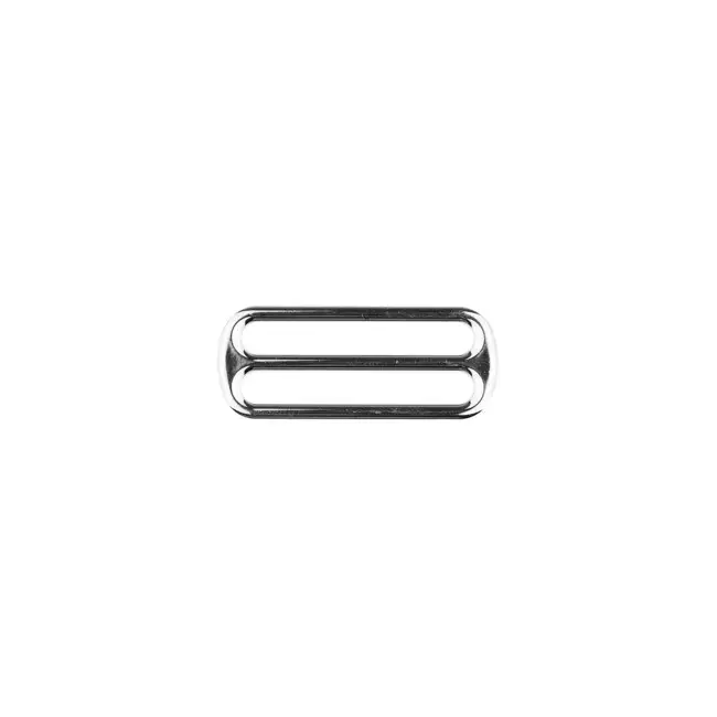 Leiterschnalle Verstellschnalle Dreisteg Gurtversteller Metall silberfarbig 40mm Billig