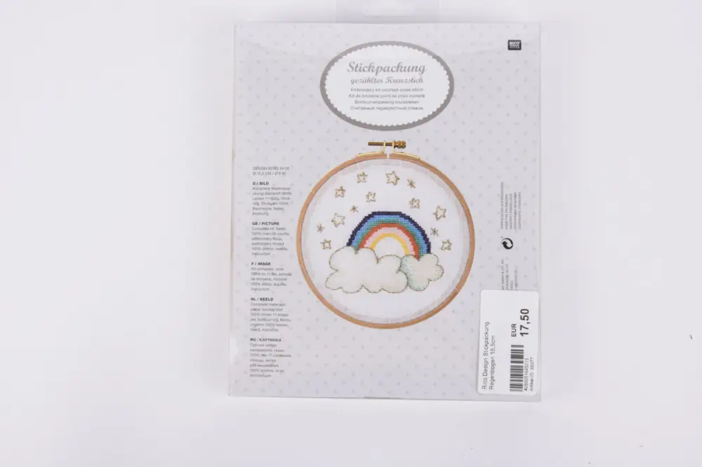 Günstig Rico Design Stickpackung Regenbogen 15,5cm