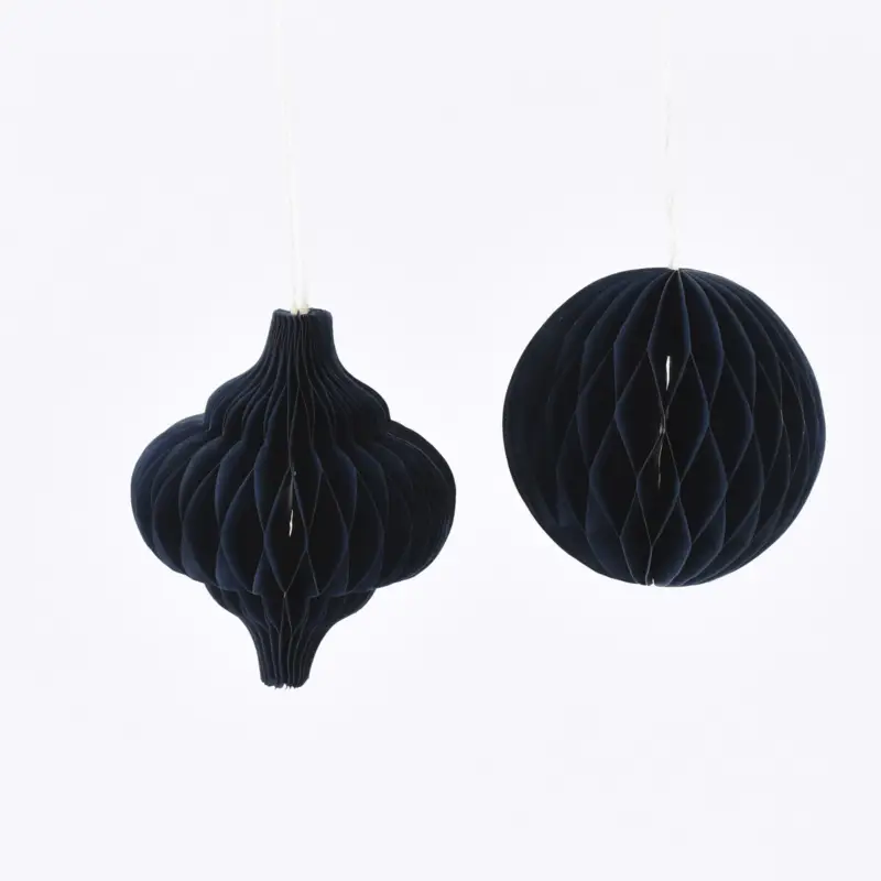 Sass & Belle Dekohänger Wabenball Papier blau 2 Stück 10cm Nur Heute