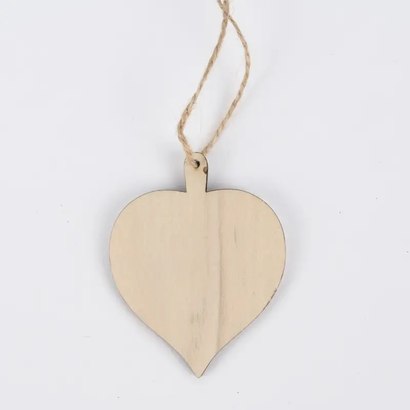 Rico Design Dekohänger Lindenblatt Holz natur 6,1x7,8cm Heißes Angebot