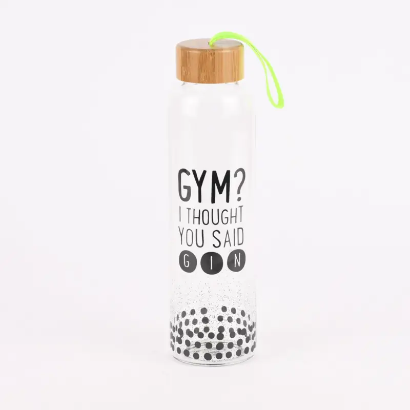 Grafik Werkstatt Trinkflasche aus Glas Gym? Punkte 550ml Schneller Versand