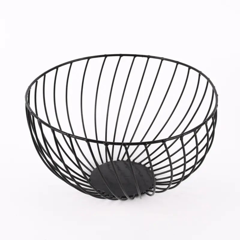 Beliebt Schale Obstschale Dekoschale Metall Draht schwarz 25x13cm