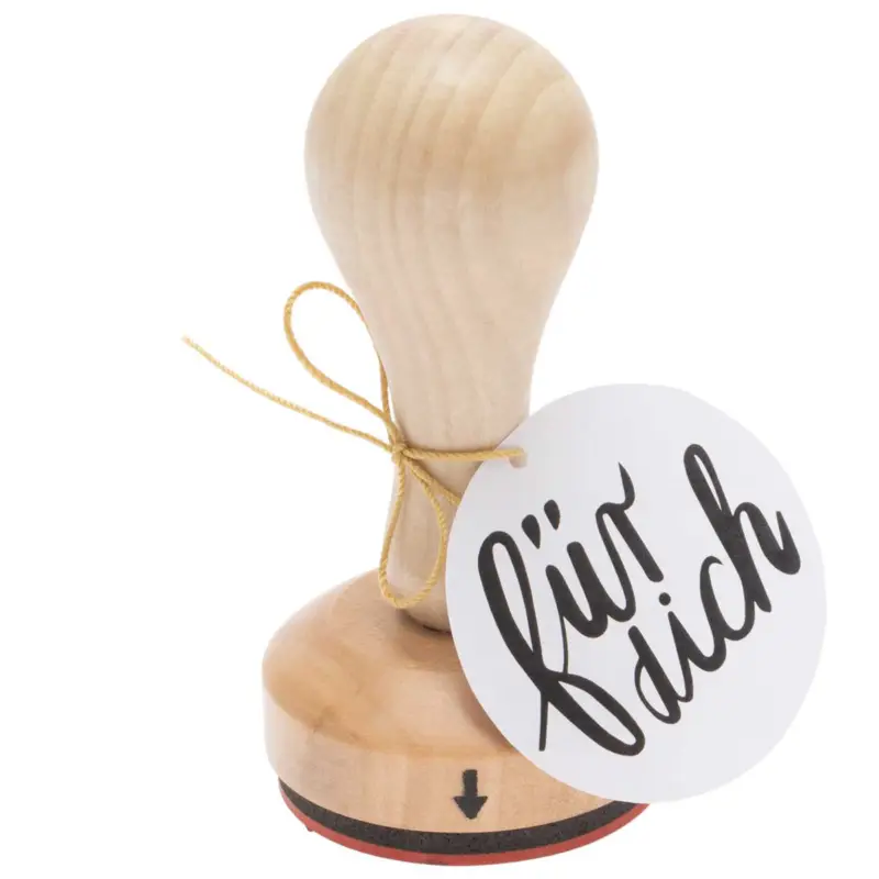 Rico Design Holz-Stempel für dich rund Preiswert