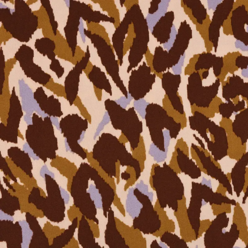 Sofort Bestellen Stretchstoff Viskosestoff Bekleidungsstoff Rosella Grafikdessin ANIMAL SKIN lila beige braun 1,40m Breite