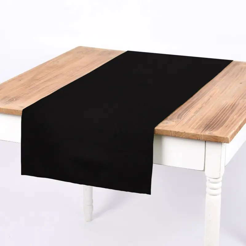 Sofort Bestellen SCHÖNER LEBEN. Tischläufer Waffelrelief Kästchenstruktur uni schwarz 40x160cm
