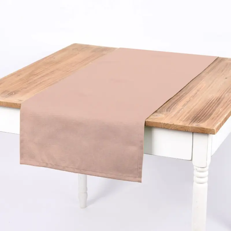 Sichere Zahlung SCHÖNER LEBEN. Tischläufer Waffelrelief Kästchenstruktur uni altrosa 40x160cm