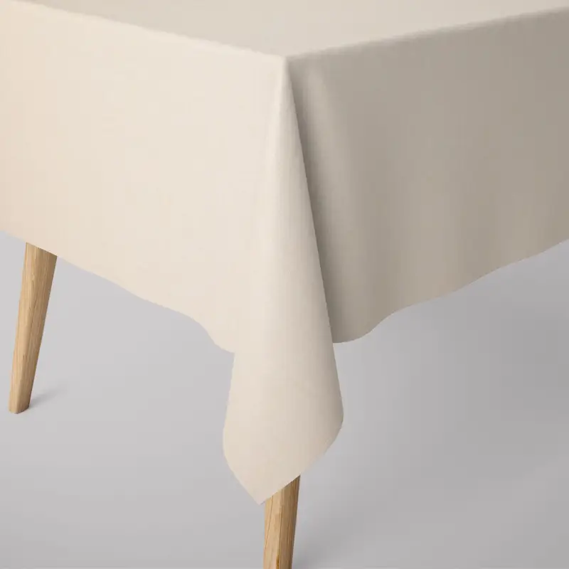 SCHÖNER LEBEN. Tischdecke Deluxe Viskose Leinen uni ecru verschiedene Größen Echt