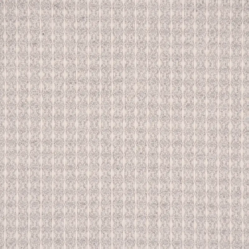 Dekostoff Waffelrelief Kästchenstruktur Honeycomb hellgrau 1,30m Breite Top-Preis