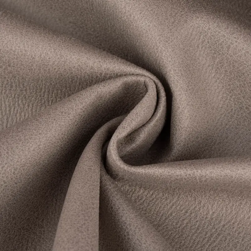 Mikrofaser Polsterstoff Möbelstoff Lederoptik Microfiber Deluxe hellgrau 1,42m Breite Meistverkauft