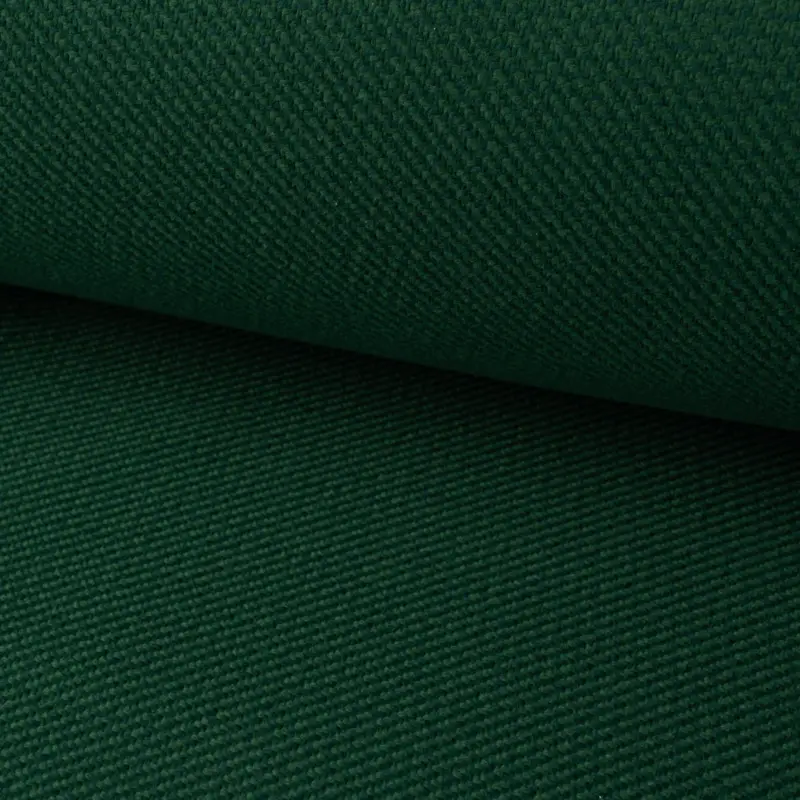 Polsterstoff Dekostoff Jacquard Flachgewebe Victoria Struktur uni dunkelgrün 1,40m Breite Zertifiziert