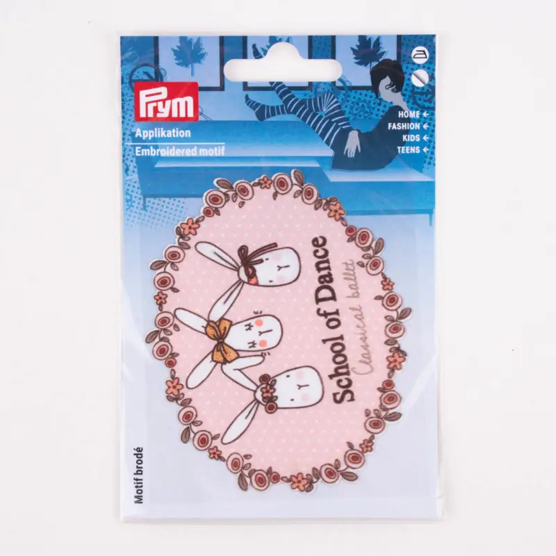 Prym Applikation School of Dance Hasen selbstklebend aufbügelbar rosa 78x95mm Jetzt Bestellen