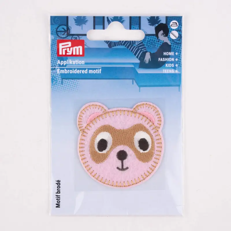 Sofort Bestellen Prym Applikation Hund selbstklebend aufbügelbar rosa braun 52x52mm