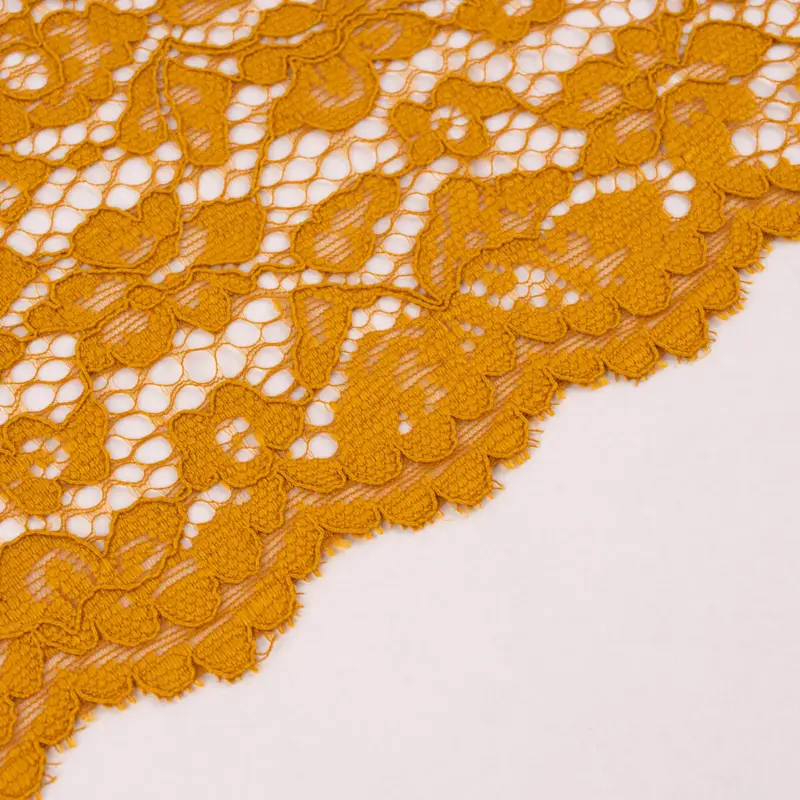 Top-Seller Spitzenstoff Trachtenspitze Festtagsspitze floral beidseitige Bogenkante uni in verschiedenen Farben 1,46m Breite