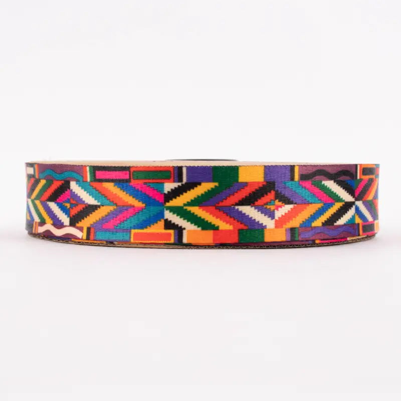 Gurtband Geometrie Mosaik James bunt Breite: 4cm Neu Im Sortiment