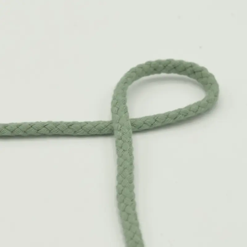 Zertifiziert Baumwollkordel Kordel mint Breite: 6mm