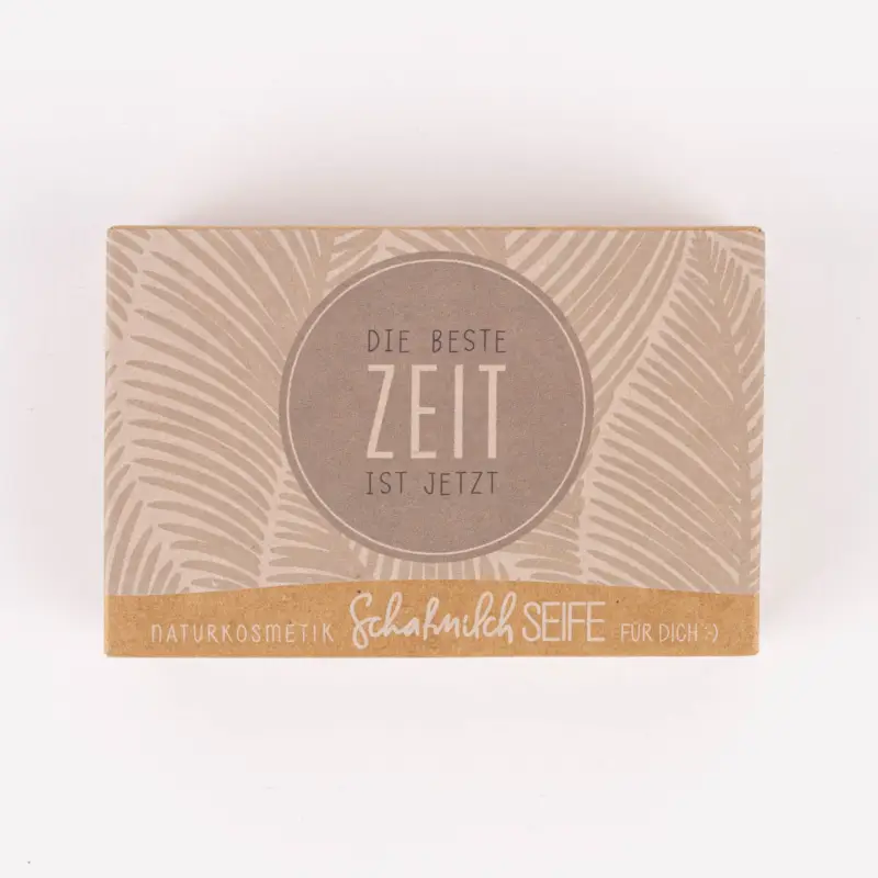 La Vida Naturkosmetik Schafmilchseife Die beste Zeit ist jetzt Federn grau 100g Neue Ware
