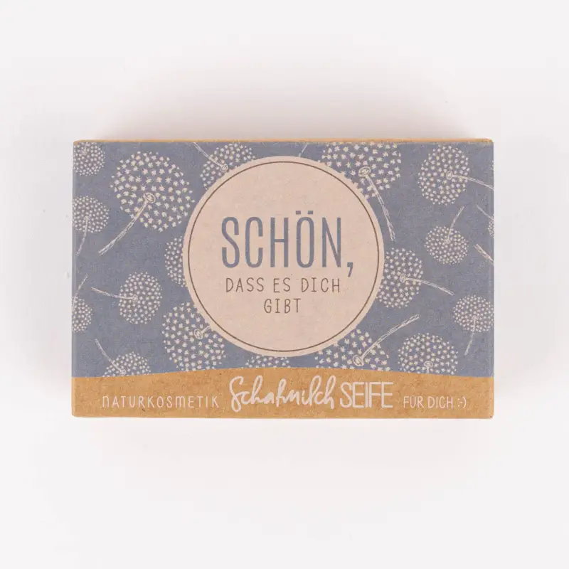 La Vida Naturkosmetik Schafmilchseife Schön, dass es dich gibt Pusteblumen blau 100g Schneller Versand
