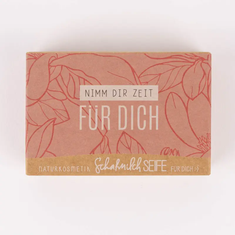 Neue Ware La Vida Naturkosmetik Schafmilchseife Nimm dir Zeit für dich Blüten rosa 100g