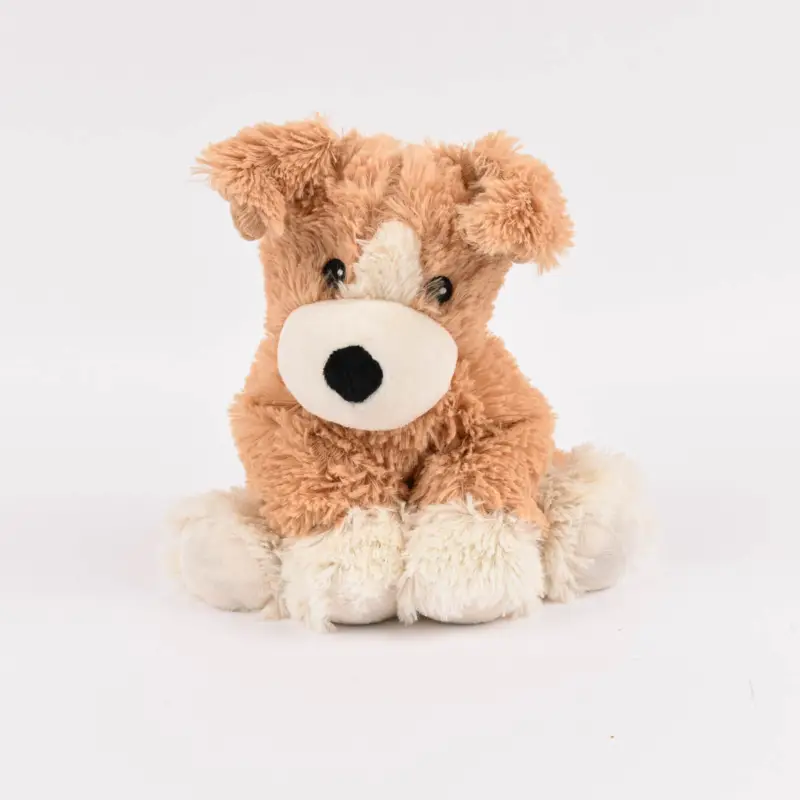 Wärmestofftier unser Welpe beige weiß 100% Hirse-Lavendelfüllung von Warmies® Sonderaktion