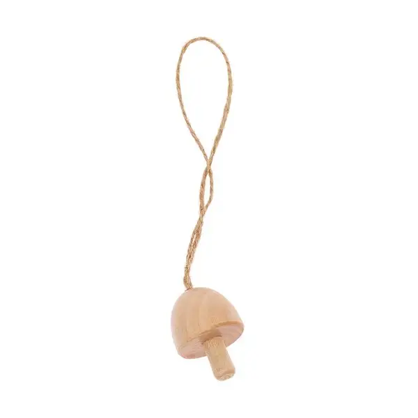 Abverkauf Rico Design 3D Dekohänger Pilz klein Holz natur 3x4cm