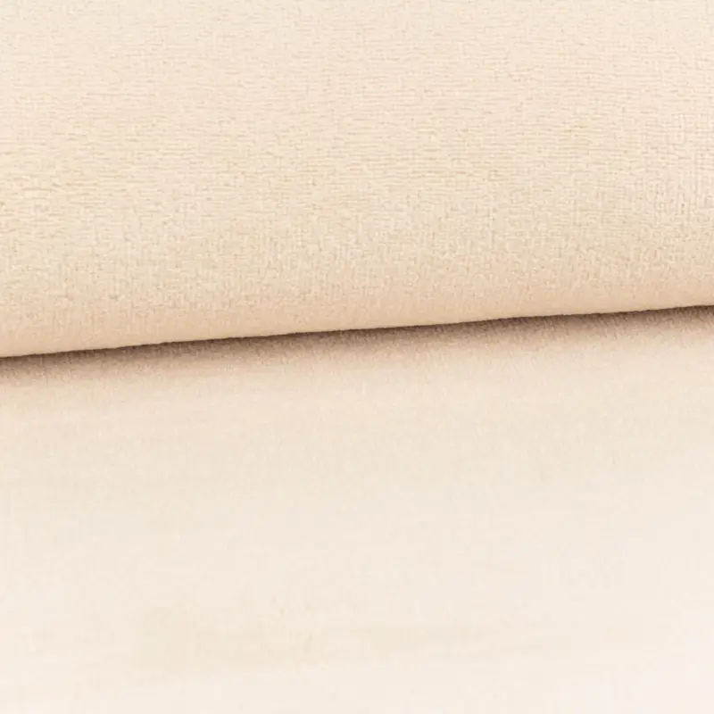 Neuheit Frottee Stoff Bambus Terry Velvet Bamboo kuschelweich einfarbig sand 1,5m Breite