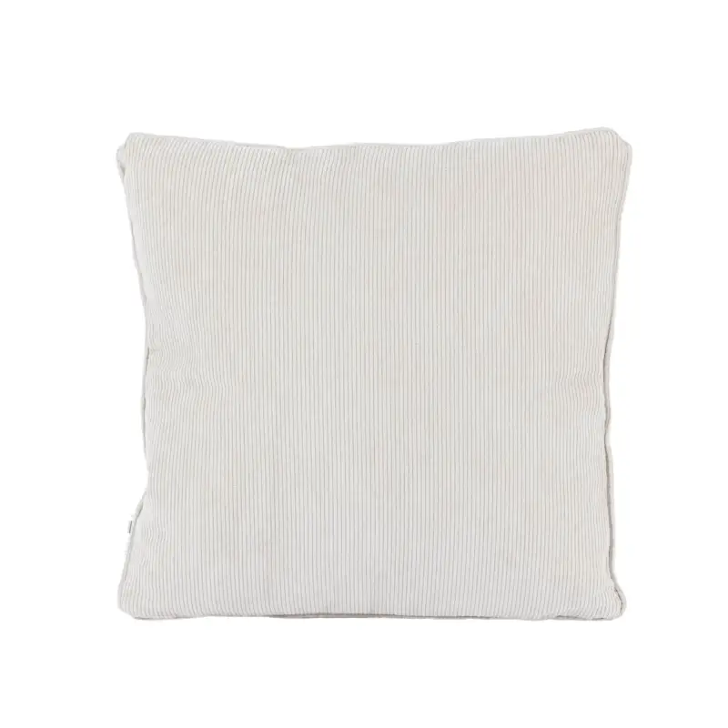 Deko Kissen aus Cord mit Kederumrandung einfarbig ecru 45x45cm Letzte Chance